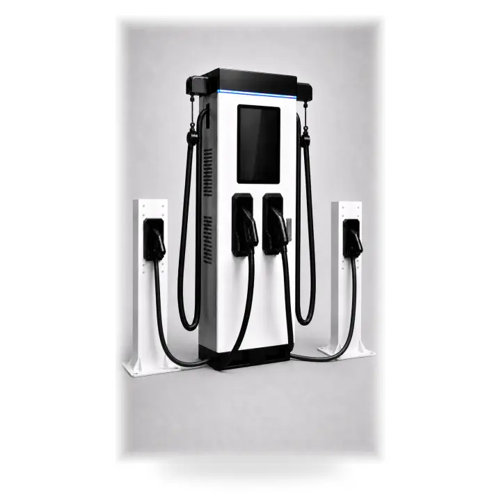Four-gun DC fast charger