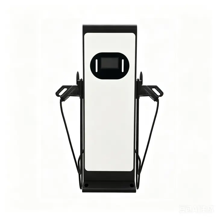 80kW 2026 white floor-standing dual-gun DC charger